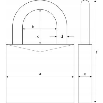 Kłódka Abus - 718/30 TRIPLES - 3 kłódki pałąkowe mosiężne MARINE w systemie 1 klucza - blister